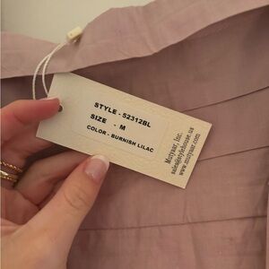 Light pink puff shoulder top